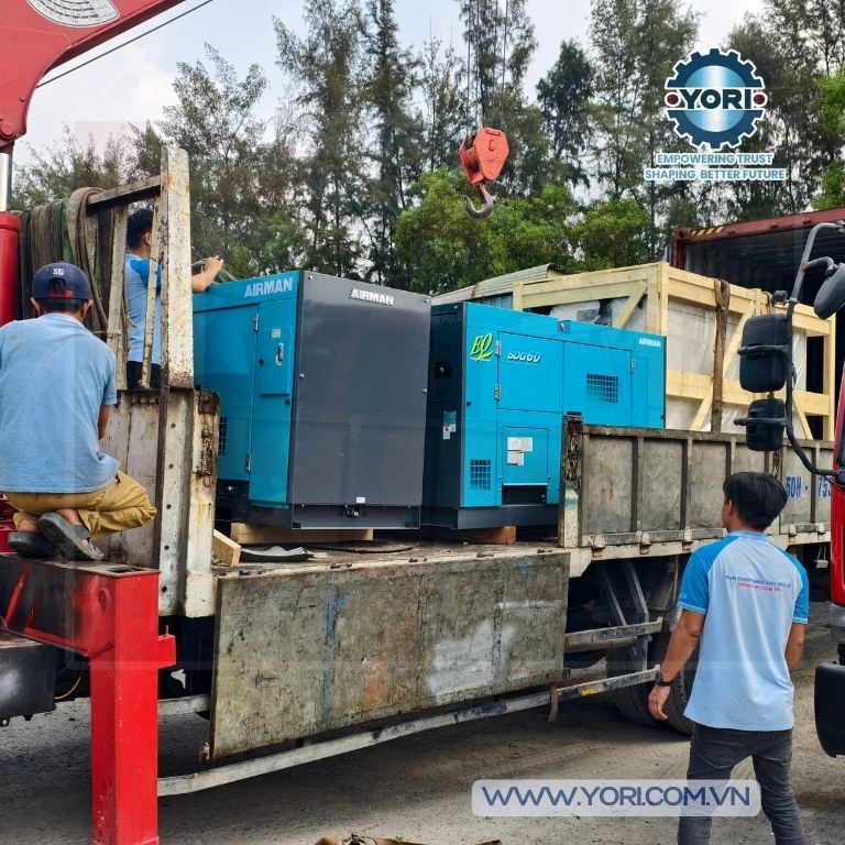 Máy nén khí AIRMAN PDS Series được YORI nhập khẩu đầu năm 2026