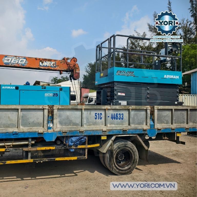 Xe nâng người AIRMAN trong lô hàng đầu năm 2026 của YORI